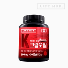 Dầu nhuyễn thể Life Hub Krill Oil 500 mg x 30 viên