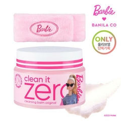 (BANILA x BARBIE) Set Sáp Tẩy Trang Banila Clean It Zero Original Cleansing Balm + Barbie Hair Band