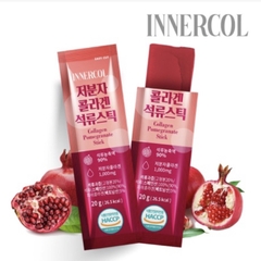 Thạch Collagen & Nước Ép Nguyên Chất Innercol Collagen Jelly Stick Vị Lựu/Cherry (Set 10)