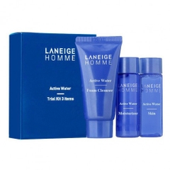 Set Dưỡng 03 món Laneige Homme Active Water Trial Kit (3 items)