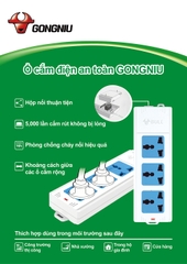 Ổ cắm điện Gongniu- GNVN-413K