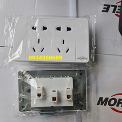 Ổ cắm đôi chân chéo Morele