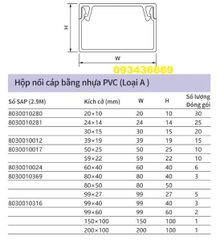 Ống ghen vuông đi dây