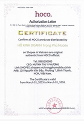 Trọng Phú mobile chính thức là đại diện ủy quyền bán các sàn phẩm chính hãng thương Hiệu Phụ kiện Hoco, Borofone