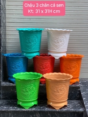 Chậu cá sen 3 chân 31x31H (cm)