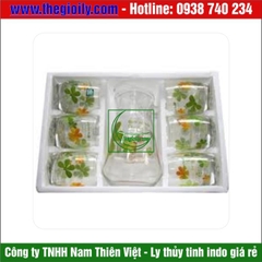 Bộ bình ly thủy tinh eo 03