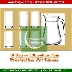 Bộ bình ly thủy tinh 335 Pháp