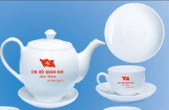 Bộ ấm chén trà giá rẻ in logo AC-005