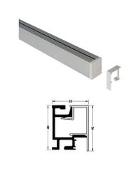 Thanh nhôm gắn tường 1200mm Hafele 521.00.012