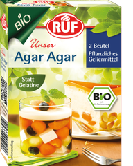 Bột rau câu hữu cơ Agar Bio Ruf hộp 30g (2 gói)