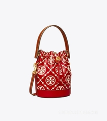 Bag bucket Tory Burch monogram