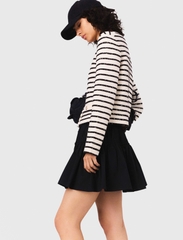 Áo cardigan Maje  kẻ ngang đen trắng bling