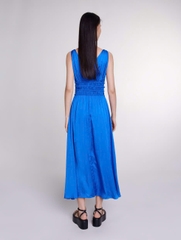 Váy maxi Maje lụa cut-out ngực giọt lệ 3 màu