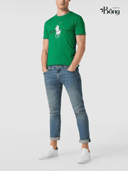 Tshirt Polo RL 100% cotton hoạ tiết