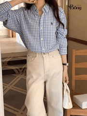 Sơ mi Polo RL kẻ cổ đức hàng tuồn auth full QR CODE