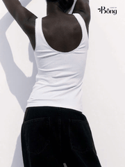 Áo thun tăm H&M viền ren 4 màu