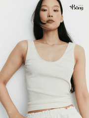 Áo thun tăm H&M viền ren 4 màu