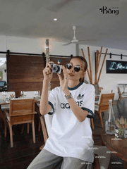 Tshirt ADIDAS hoạ tiết 3 lá xanh unisex