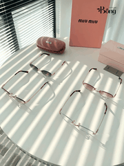 Kính Miumiu gọng khoan không viền