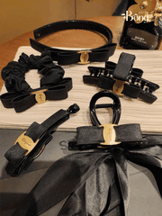 Kẹp tóc Salvatore Ferragamo đen fullbox