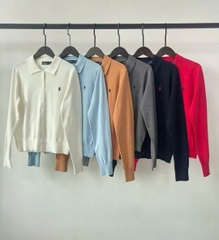 Áo khoác len Polo pha cotton
