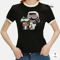 T shirt Karl logo ông già