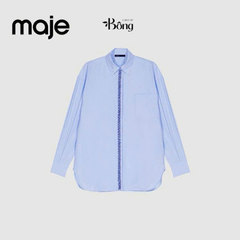 Áo sơ mi poplin đính đá Maje