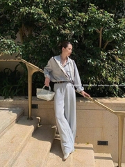 Set linen TTOO VOUISE Hàn Quốc 3 màu kèm khăn lụa