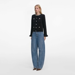 ÁO KHOÁC CARDIGAN CÀI NÚT PHA LÊ