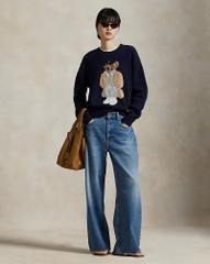 Áo len pha len cashmere Polo Bear