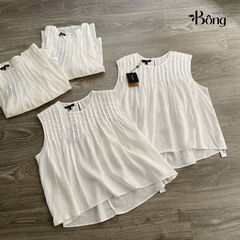 Top lụa đũi trắng Massimo Dutti dư xịn sát sách ly chìm