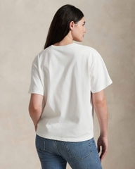 Áo thun cổ tròn dáng rộng thoải mái bằng vải jersey