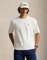 Áo thun cổ tròn dáng rộng thoải mái bằng vải jersey