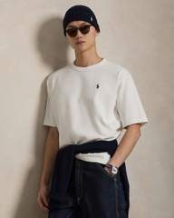 Áo thun cổ tròn dáng rộng thoải mái bằng vải jersey