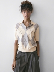 ÁO LEN POLO DỆT KIM ARGYLE