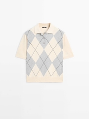 ÁO LEN POLO DỆT KIM ARGYLE