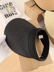 Mũ cói nửa đầu Sun Flat xuất xịn 3 màu