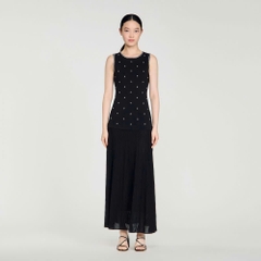 ĐẦM MAXI IN HOA ĐÍNH ĐÁ