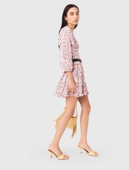 Đầm ngắn xếp ly