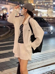 Set khaki linen Áo sơ mi + Short Viviene