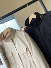 Jacket khaki LoroPiana 4 túi 2 màu tuồn auth