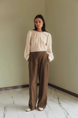 Sơ mi Sezane trắng thêu ngực