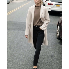 Trenchcoat dạ ép Zara dáng dài