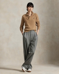 Áo len Polo cổ bẻ 3 khuy 3 màu 80% cashmere 20% wool
