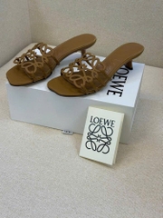 Guốc LOEWE quai logo gót 3cm (bản xuất)