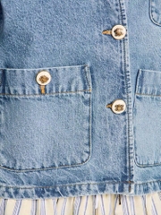 ÁO KHOÁC DENIM PHỐI KHUY