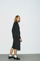 ÁO KHOÁC BLAZER CROPPED KẺ CARO OVERSIZE