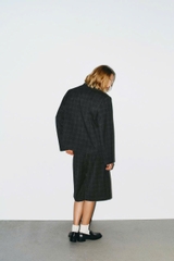 ÁO KHOÁC BLAZER CROPPED KẺ CARO OVERSIZE