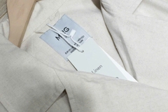 Áo trendcoat MNG khaki linen dáng dài