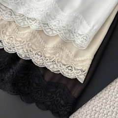 Quần lụa ngủ viền ren La Perla 3 màu  set 3pcs